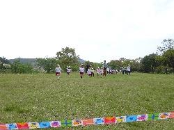 ゆりぐみさんがかけっこしているところ