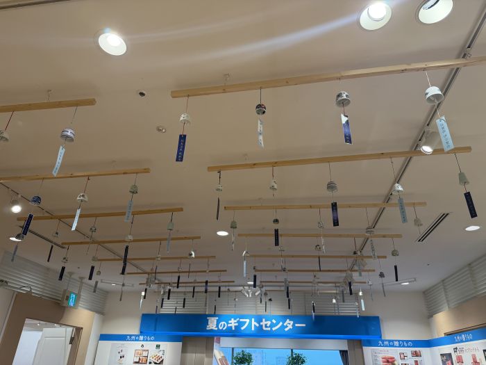 博多阪急7階　お中元ギフトセンター入口風鈴画像