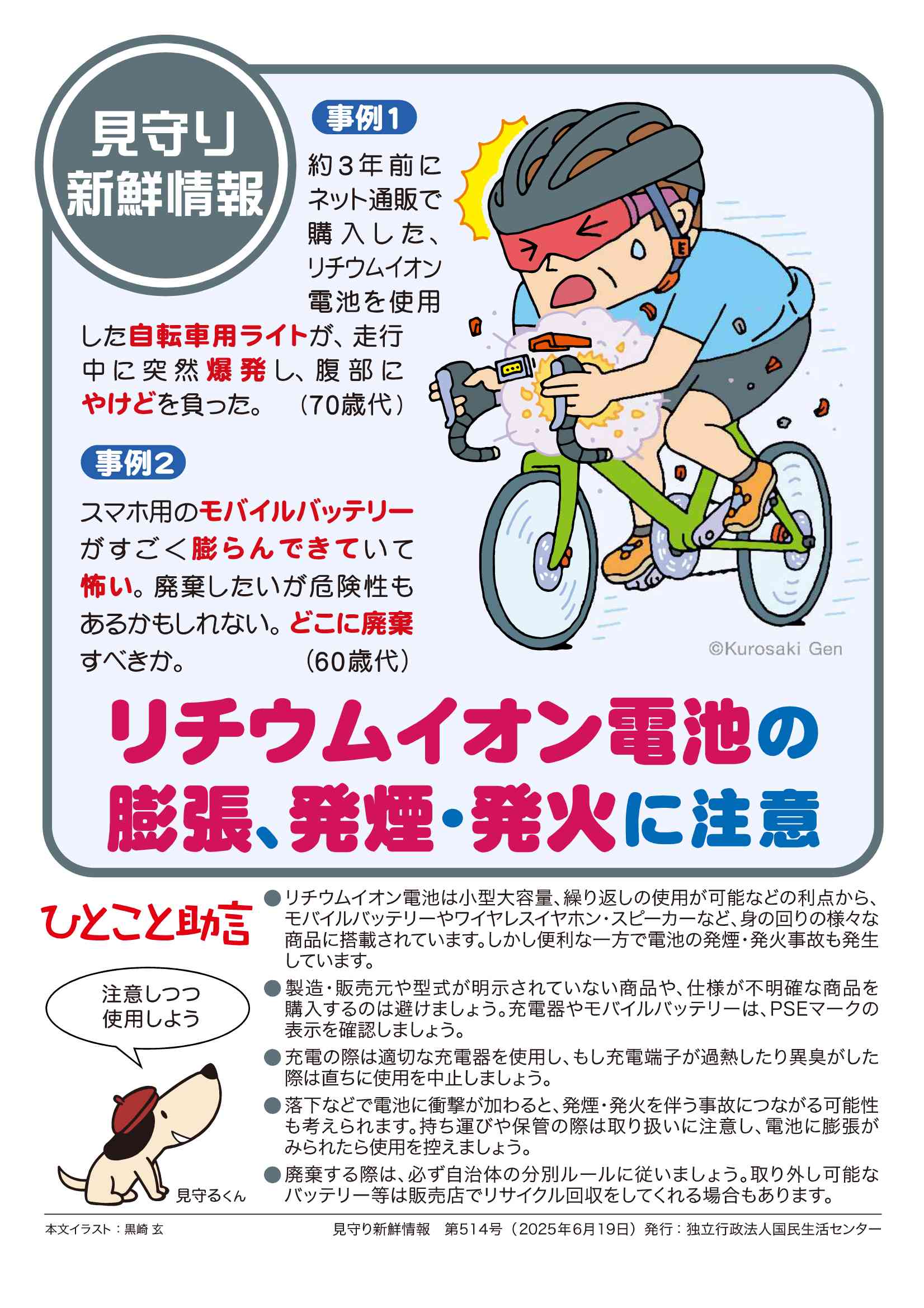 リチウムイオン電池チラシ