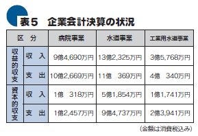 企業会計決算の状況