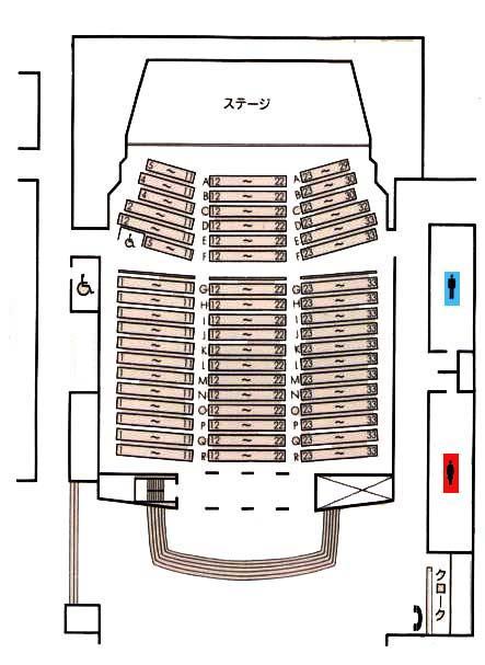 文化ホール見取図の画像